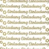 Sticker, Schrift, Einladung, gold