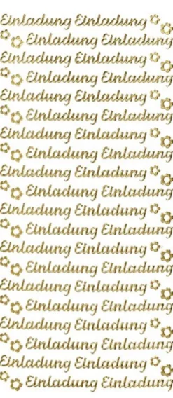 Sticker, Schrift, Einladung, gold
