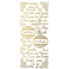 Sticker, Schriften, "Für Dich/Euch", uvm., Spiegelfolie, gold