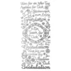 Sticker, Schriften, "Gratulation/Applaus", uvm., Spiegelfolie, silber