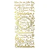 Sticker, Schriften, "Gratulation/Applaus", uvm., Perlmuttfolie, gold