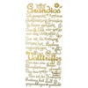 Sticker, Schriften, "Super/Applaus", uvm., Spiegelfolie, gold