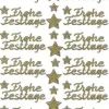 Sticker, Schrift, Frohe Festtage, gold