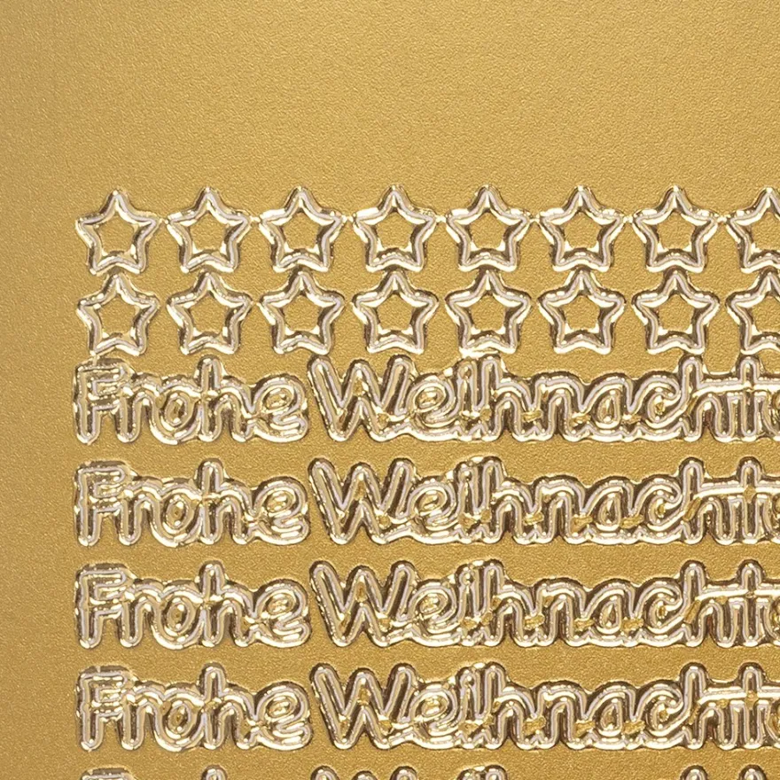 Sticker, Schrift, Frohe Weihnachten, gold