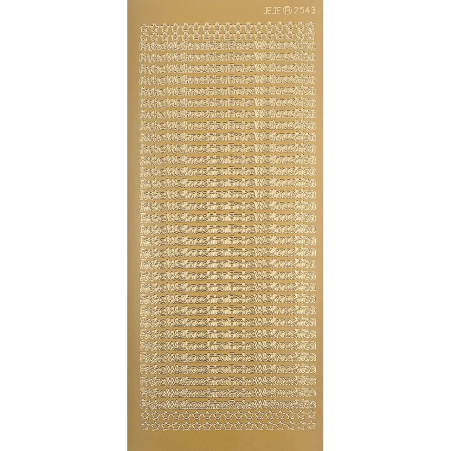 Sticker, Schrift, Frohe Weihnachten, gold