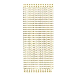 Sticker, Schrift, Frohe Weihnachten, gold