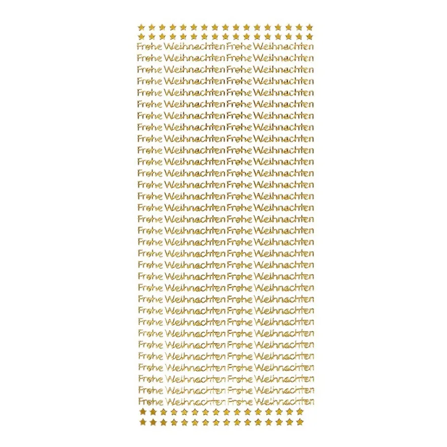 Sticker, Schrift, Frohe Weihnachten, gold