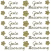 Sticker, Schrift, Gute Besserung, gold