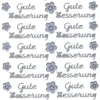 Sticker, Schrift, Gute Besserung, silber