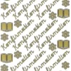 Sticker, Schrift, Konfirmation, gold