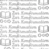 Sticker, Schrift, Konfirmation, silber