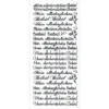 Sticker, Schrift, Mein/Unser allerherzlichstes Beileid, schwarz