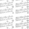 Sticker, Schrift, Mit Besten Wünschen, silber