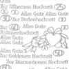 Sticker, Schrift, verschiedene Hochzeiten, silber