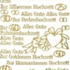 Sticker, Schrift, verschiedene Hochzeiten, gold