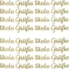 Sticker, Schrift, Viele Grüße, gold