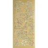 Sticker, Schrift, Wünsche, Perlmuttfolie, gold