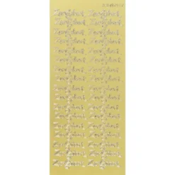 Sticker, Schrift, Zur Geburt, Spiegelfolie, gold