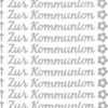 Sticker, Schrift, Zur Kommunion, silber