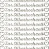 Sticker, Schrift, Zur Silberhochzeit, silber