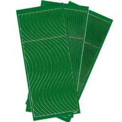 Sticker, Schwung-Linien, 3 Bogen, grün