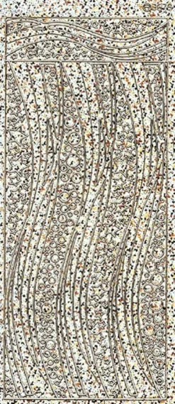 Sticker, Schwung-Linien Sterne, Hologrammfolie, silber