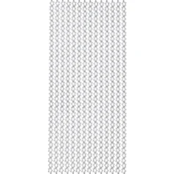 Sticker, Sternenbordüre, Perlmuttfolie, silber