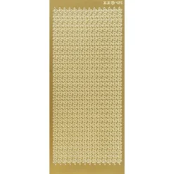 Sticker, Sternenbordüre, Perlmuttfolie, gold