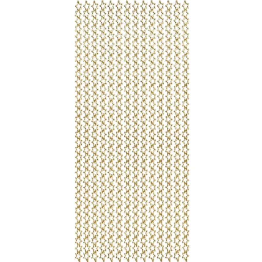 Sticker, Sternenbordüre, Perlmuttfolie, gold