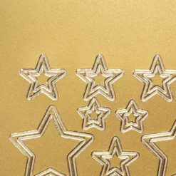 Sticker, Sterne 2, verschiedene Größen, gold