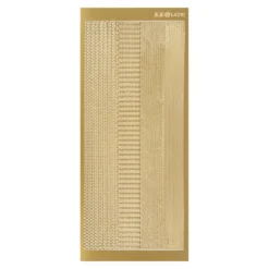 Sticker, verschiedene Bordüren, Perlmuttfolie, gold