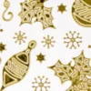 Sticker, Weihnachtsdeko, Spiegelfolie, gold