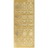 Sticker, Weihnachtskugeln, gold