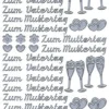Sticker, Zum Muttertag/Vatertag, silber