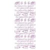 Sticker, Zur Geburt, Spiegelfolie, Rosa