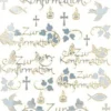 Sticker, Zur Konfirmation, Spiegelfolie, hellblau
