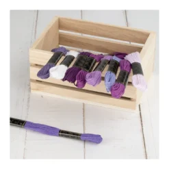 Stickgarn-Set, 10 Döckchen, Violetttöne
