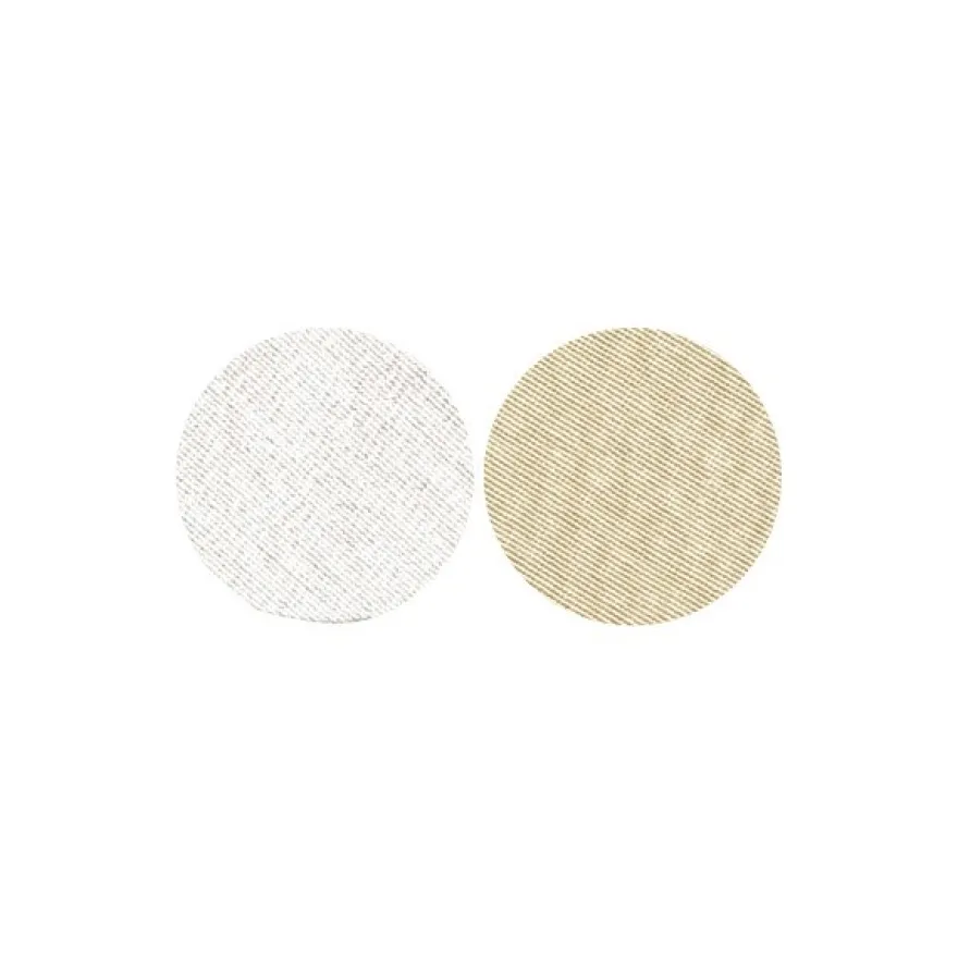 Stoffkreise für Knöpfe mit 16 mm Ø, silber/gold, 50er Set