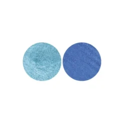 Stoffkreise für Knöpfe mit 22 mm Ø, türkis/blau, 50er Set
