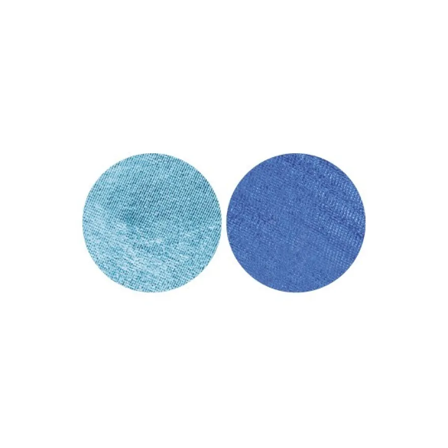 Stoffkreise für Knöpfe mit 22 mm Ø, türkis/blau, 50er Set