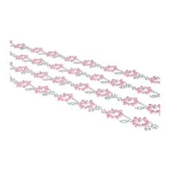 Strass-Bordüren, Blumen, verschiedene Farben, 3 Bogen