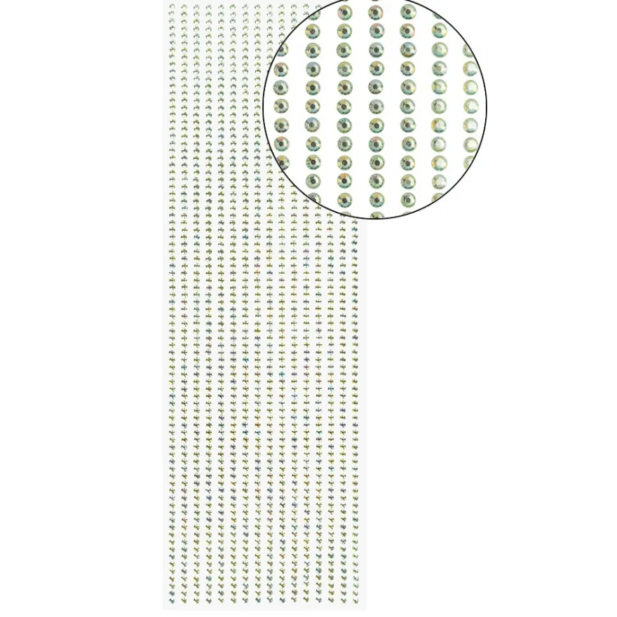 Strass-Bordüren, einzelne Linien, verschiedene Farben, 5 Bogen
