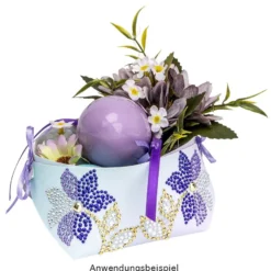 Strass-Ornamente, Blumen & Blätter, mehrfarbig, teilweise mit Veredelung, 5 Bogen