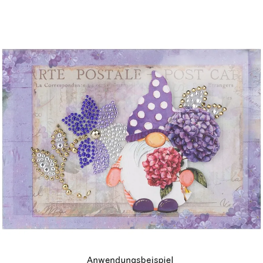 Strass-Ornamente, Blumen & Blätter, mehrfarbig, teilweise mit Veredelung, 5 Bogen