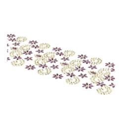 Strass-Ornamente, Bordüren & Ornamentik, mehrfarbig, teilweise mit Veredelung, 5 Bogen