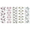 Strass-Ornamente, Sortierung 4, mehrfarbig, teilweise mit Veredelung, 5 Bogen
