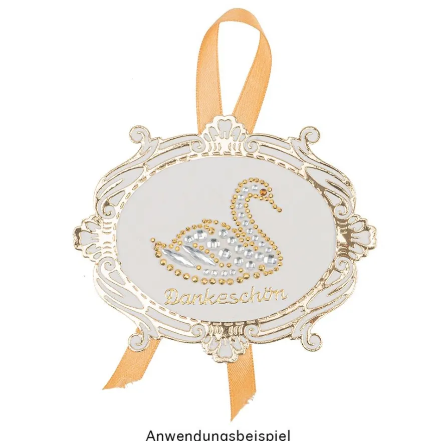 Strass-Ornamente, Sortierung 4, mehrfarbig, teilweise mit Veredelung, 5 Bogen