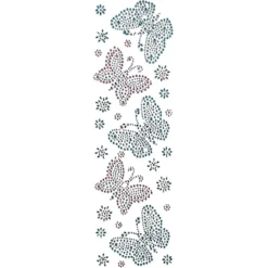 Strass-Ornamente, Sortierung 4, mehrfarbig, teilweise mit Veredelung, 5 Bogen