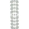 Strass-Ornamente, Sortierung 3, mehrfarbig, teilweise mit Veredelung, 5 Bogen