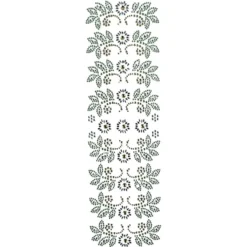 Strass-Ornamente, Sortierung 3, mehrfarbig, teilweise mit Veredelung, 5 Bogen